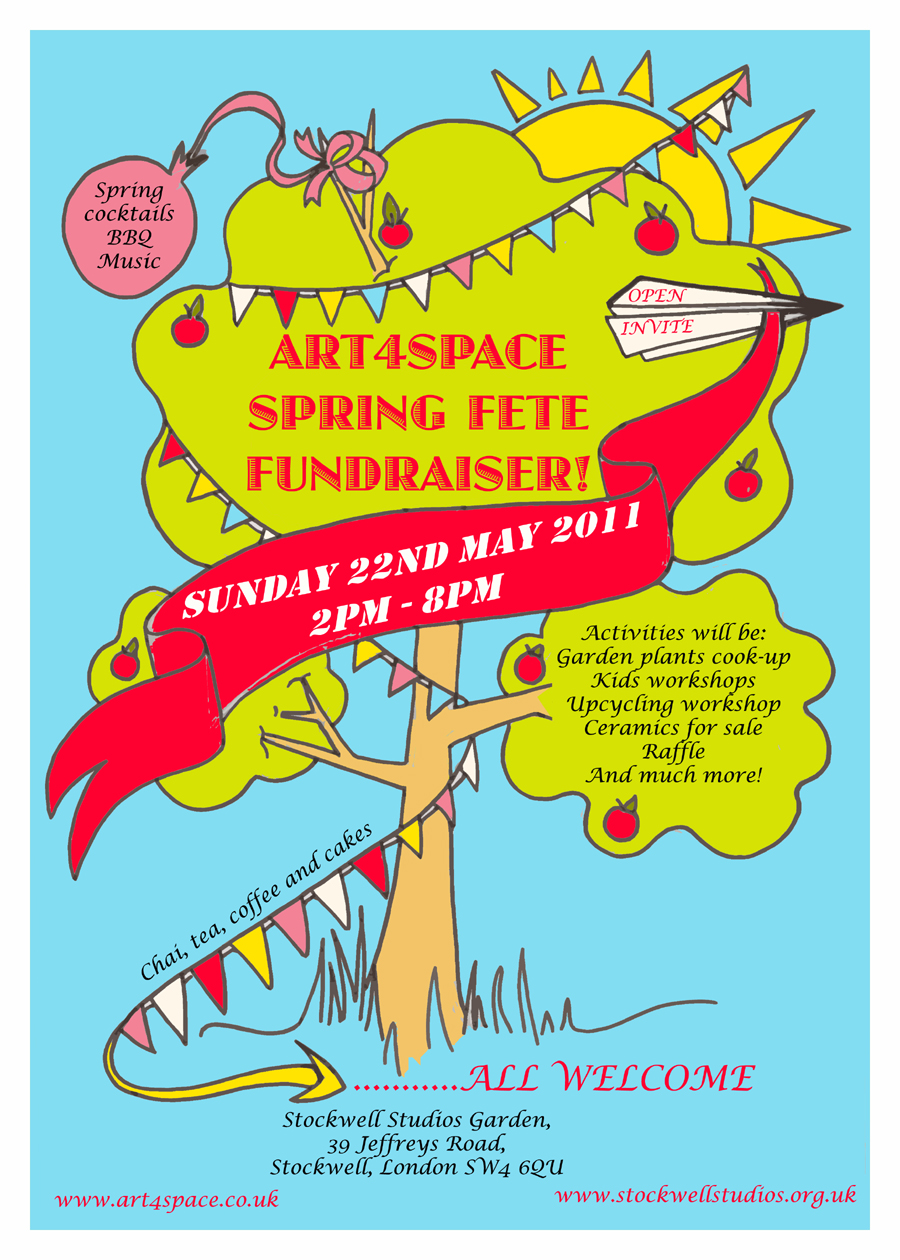 Spring Fete Fundraiser 22nd May Art4Space